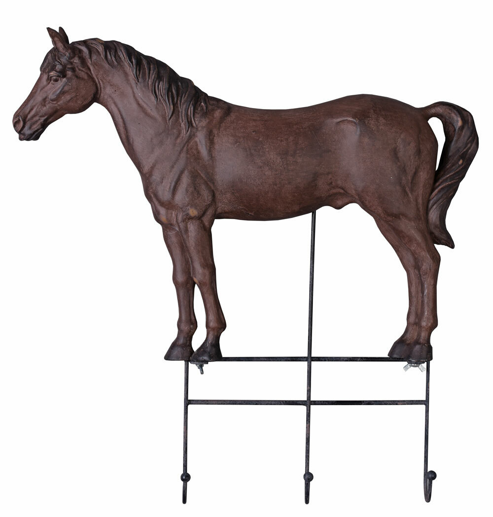 Perchero Ganchos para Ropa Estatuilla de Caballo Figura Pared