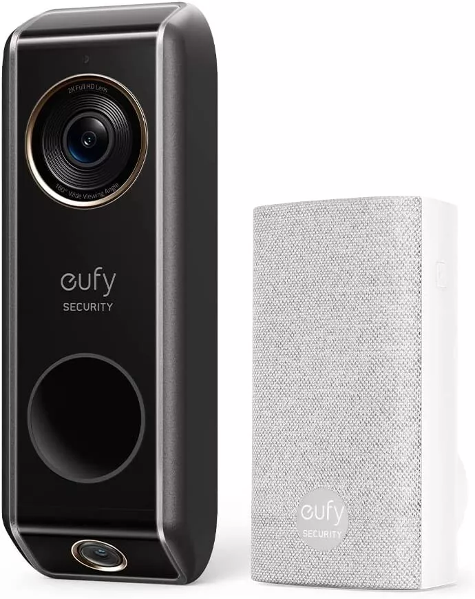 eufy 2K WiFi Video Doorbell Dual Camera Wireless Intercom Door Ring w/  HomeBase