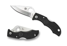Spyderco Ladybug 3 Folding Knife LBKP3 1.938" Plain Edge VG-10 Blade Black FRN