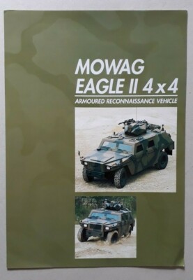 Mowag Eagle II 4x4 Leaflet / Brochure 1996 - Armoured Reconnaissance Vehicle