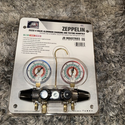 #ad Jb Industries 25233 Manifold Gauge 4 Valve $200.00