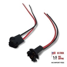2 PCS T10 Bulb Socket, T10 194 168 W5W Bulbs Pre-Wired Harness Connector, 12V