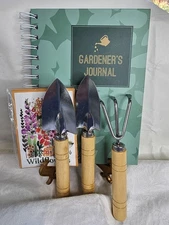 3Pcs Mini Garden Tool Set – with Journal and Wildflower seeds - NEW