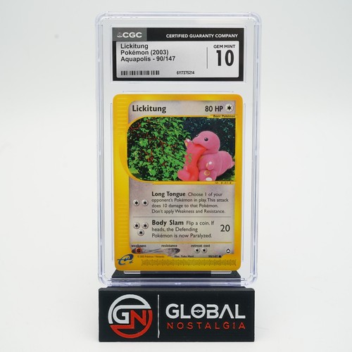 Lickitung graded CGC 10 for sale on eBay
