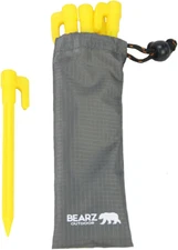 Stakes with Anchor - Tarp Stakes Sand Stakes, Small Plastic Stake