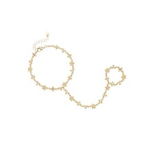 Gold-tone Hand Chain, Ring and bracelet Chain Gold-tones Jewelry for Bracelet