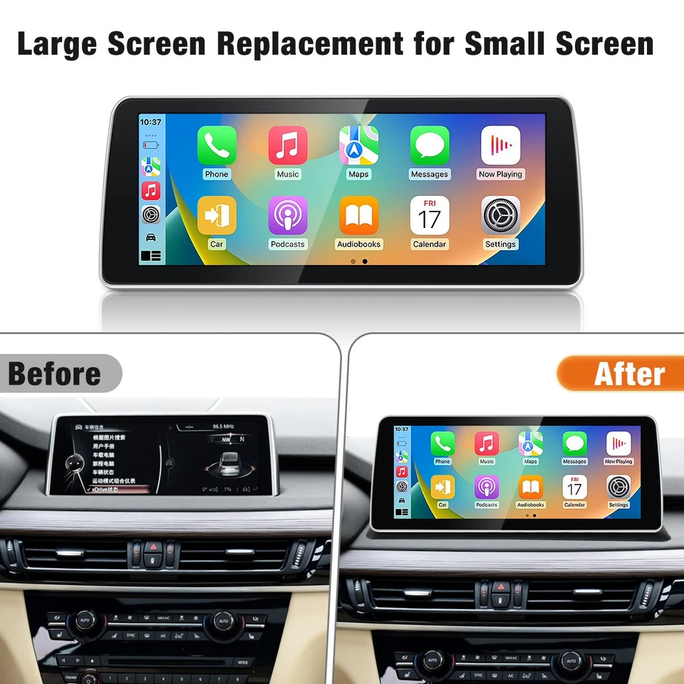 Android 12.3" Carplay GPS Stereo Touchscreen for BMW X5 X6 F15 F16 NBT 2014–2016 - Image 2 of 4