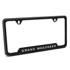 Jeep Grand Wagoneer Carbon Fiber Texture Abs 50 States License Plate Frame Jeep Grand Wagoneer Carbon Fiber Texture Abs 50 States License Plate Frame