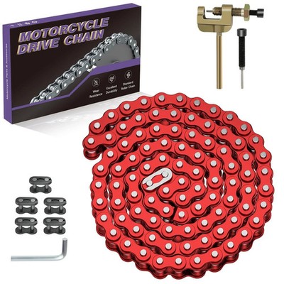 #35 Go Kart Roller Chain 3 Feet with Chain Breaker Replacement for Go Cart Mini