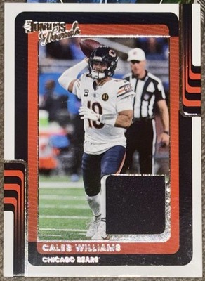 2025 Donruss Donruss Threads #8 Caleb Williams Used Jersey Chicago Bears