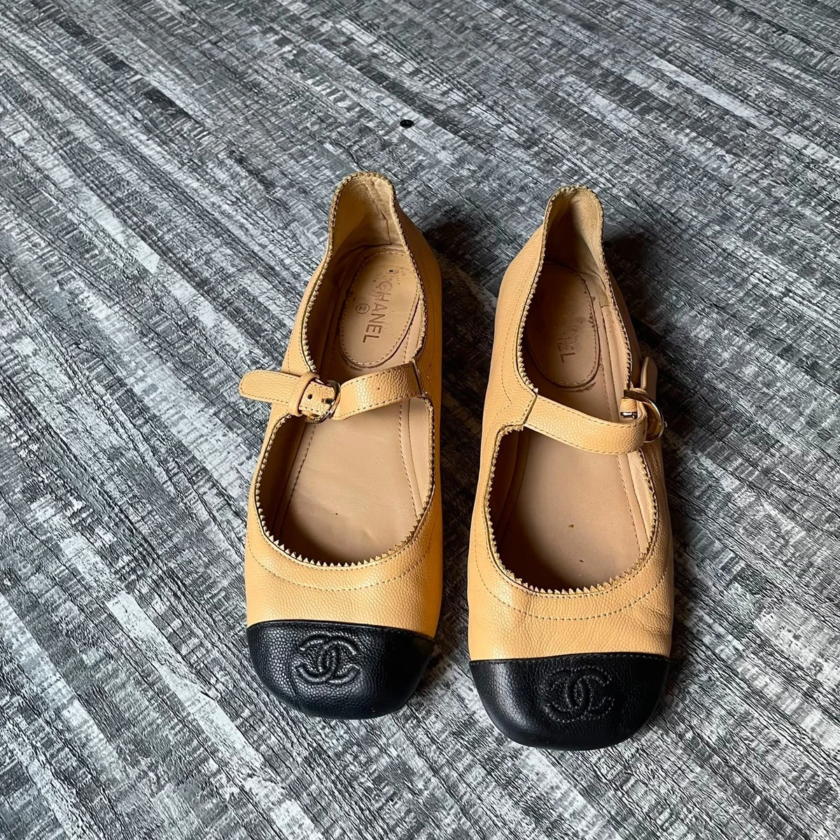 CHANEL シャネル メリージェーン size 37 (24cm相当) CHANEL Mary Jane Flats for Women with Upper Leather for sale | eBay