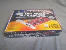 New Sealed Ultra IEEE 1394 FireWire PCI Adapter/Card - 3 Port PCI card-ULT