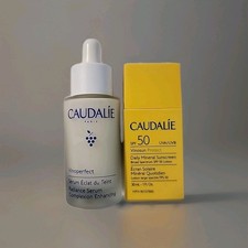 NIB Caudalie Vinoperfect Dark Spot Brightening Serum  Sunscreen SPF 50 Set