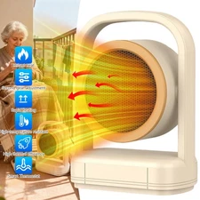 NEW 500W Winter Electric Heater Home Office Space Heating Portable Fan Silent