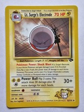 (LP) Lt. Surge's Electrode 52/132 Gym Challenge Regular on eBay