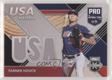 2020 Panini Elite Extra Edition USA Baseball Material Black Tanner Houck uk2