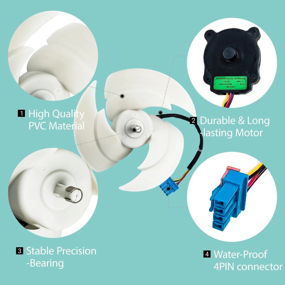 Condenser Fan Motor Component For LG For Kenmore Refrigerator Fridge ...