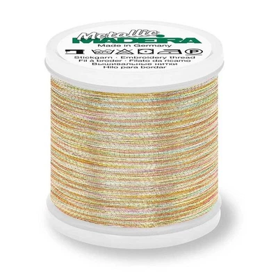 Madeira FS Metallic 40 Embroidery Thread 1,100 Yds 4091 Astro 1 Mini-King Spool - Image 1 of 2
