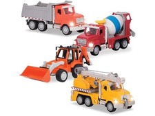 Driven by Battat – 4-Pack of 7 Toy Trucks Construction Truck Set 1
