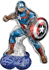 Captain America Airloonz 58'' Anagram Balloon Birthday Party Decorations