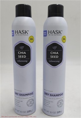2 PACK!!! HASK Chia Seed Volumizing Dry Shampoo   8.1Oz