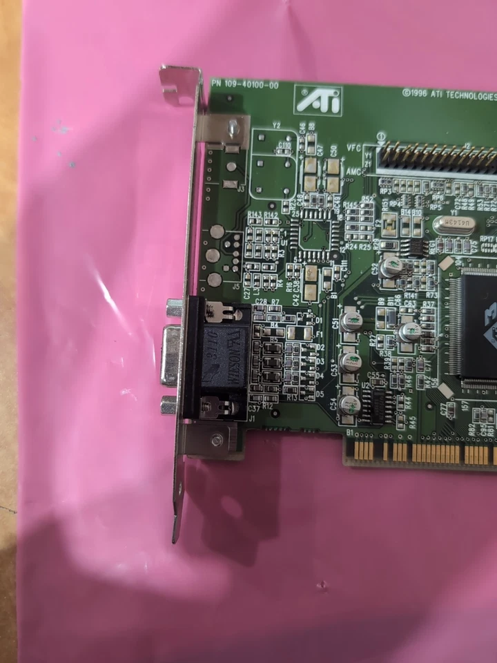 Vintage ATI 3D Rage II+ PCI Video Graphics Card – P/N 109-40100-00, 1996 - Image 2 of 4