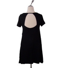 Forever 21 Contemporary Dress Size M Juniors Soft Flowy Stretch Open Back Black