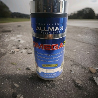 Brain Health Allmax Essentials, Omega-3 EPA & DHA 180 Softgels Exp. 09/2028