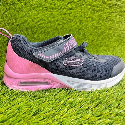 Skechers Microspec Max Epic Brights Girls Size 1Y Blue Athletic Shoes Sneakers