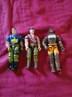 Lot Of 3 Vintage 1993 Hasbro GI JOE Gung Ho Dial Tone. Dhalsim  Action Figures.