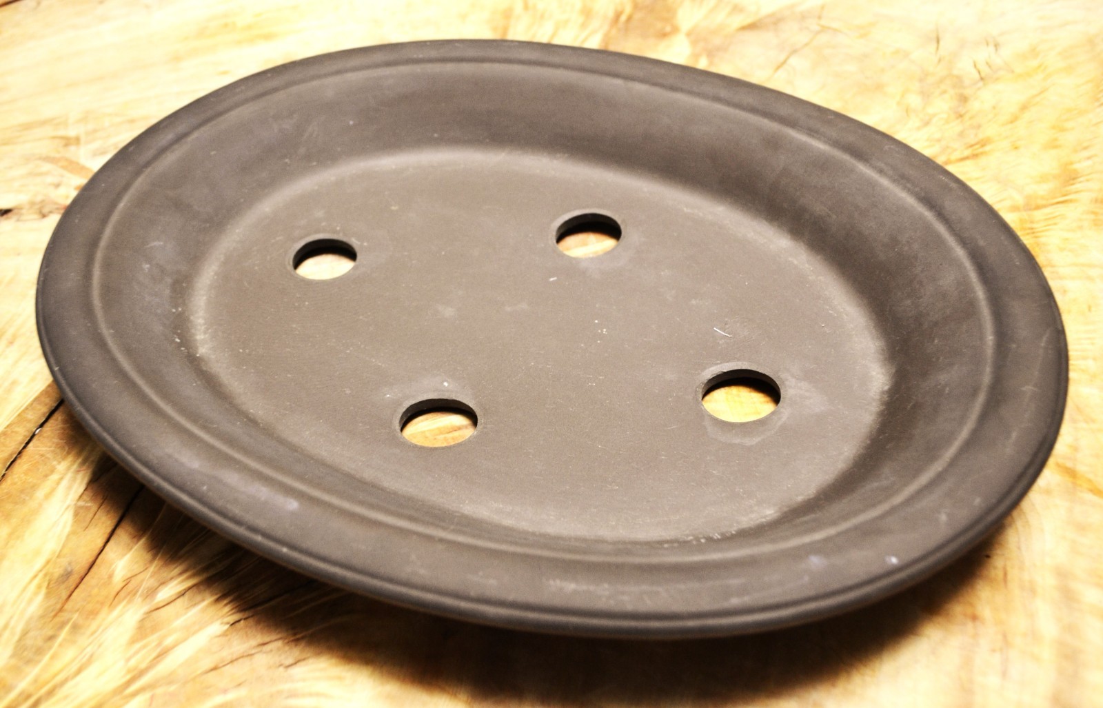 Bonsai Pot Oval Bonsai Pot Tokoname Ware 37x28x4.5cm Japanese Vintage