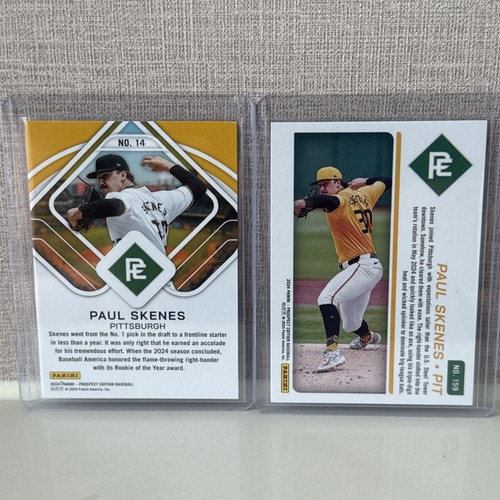 (3)✨Paul Skenes 2024 Prospect Edition Rookie Card RC #14 Aces Insert Pirates - Picture 3 of 4
