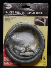 Danco Faucet Pull-Out Spray Hose Kit 57" Nylon 10912 Kink-Resistant