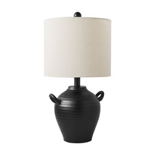 20" Black Table Lamp W/ Shade
