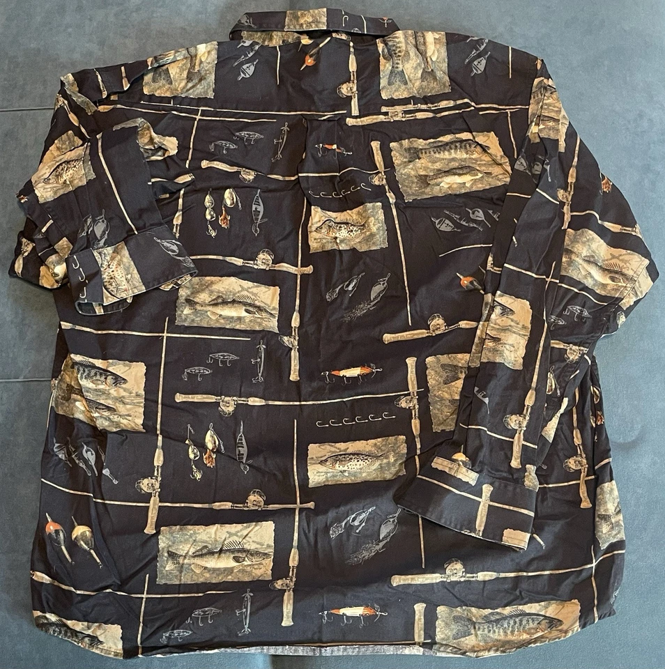 Camisa de expedición Duck Head para hombre talla XL azul al aire libre cabina pesca deporte Foto 4 de 4