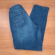 Style Co. Women's Slim Leg Stretch Jeans Size 8S Blue Cotton Blend