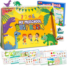 NASHRIO Montessori 24 Themes Busy Book for Toddlers 3-5, Engaging Preschool Lear