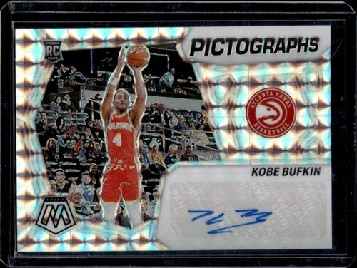 2023-24 Panini Mosaic Kobe Bufkin Pictographs RC Mosaic Auto #PM-BUF Hawks