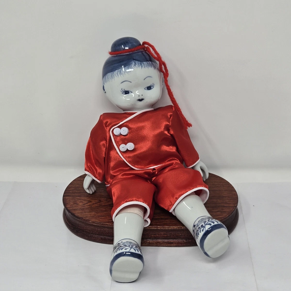 陶瓷男士、女士和儿童红色中国风雕像、雕像| eBay