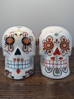 La Vida 26668 Sugar Skull 3D Day of the Dead DOD Salt & Pepper Set Ceramic — photo 2