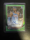 Shai Gilgeous-Alexander 43/99 2025-26 Bowman Chrome True Green Refractor Auto