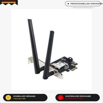 ASUS PCE-AXE5400 WiFi 6E PCI-E Adapter | Two external antennas, 6Hz band, 160MHz