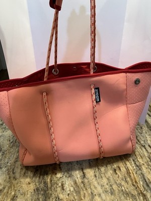 QOGIR Women's Neoprene Tote Bag Multipurpose with Pocket Excellent Condition