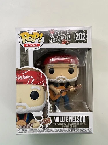 Funko Pop! Rocks: Willie Nelson #202 Vinyl Figure +PROTECTOR C2