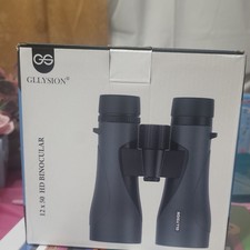 GLLYSION 12x50 HD Binoculars Black 12x Magnification 50mm Objective Lens