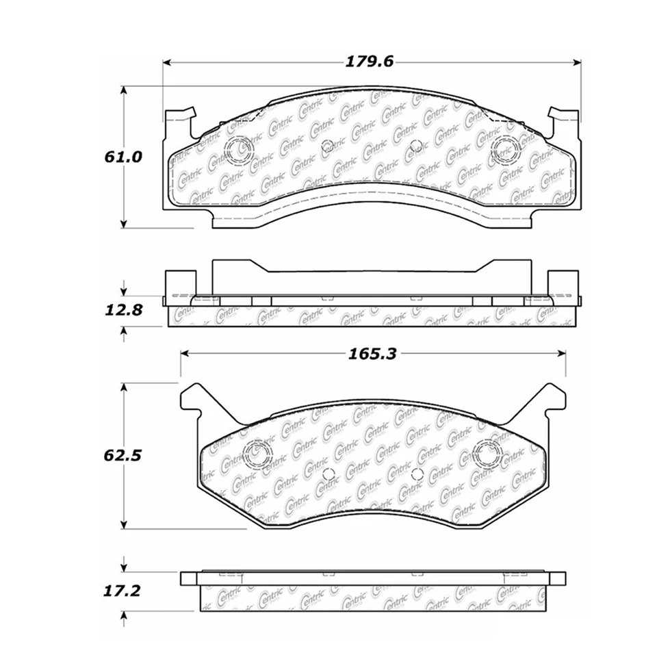 Front Centric OE Brake Pads and Rotors Kit for Dodge B100 Van Dodge 1973-1974 - Image 3 of 4