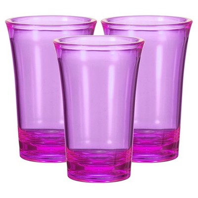 3pcs Shot Glasses 1.2oz Polystyrene for Cocktail, Purple