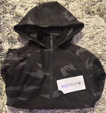 Athleta Triumph Printed Camo Hoodie Women's Size XS Full Zip Sweatshirt NWT New