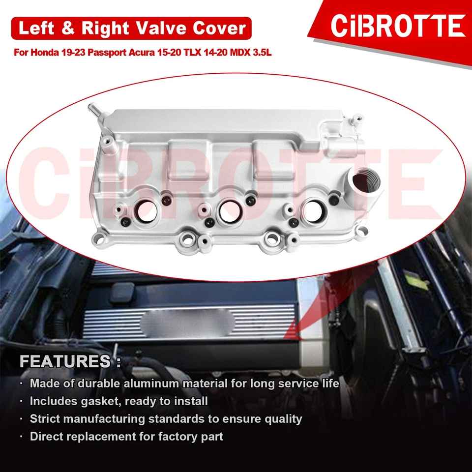 Cubierta de válvula izquierda y derecha para Honda 19-23 Passport Acura 15-20 TLX 14-20 MDX 3,5 L Foto 2 de 4