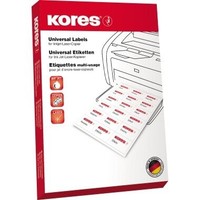Kores Universal-Etiketten, 70 X 37 Mm, Ohne Rand, Blau 1 Bis 40X Spare Bis 24%